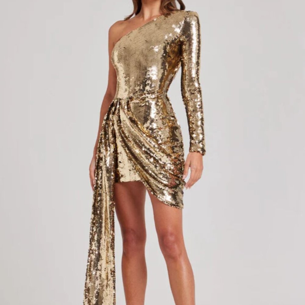 Aurelia Dress GOLD DRESS  Size Small